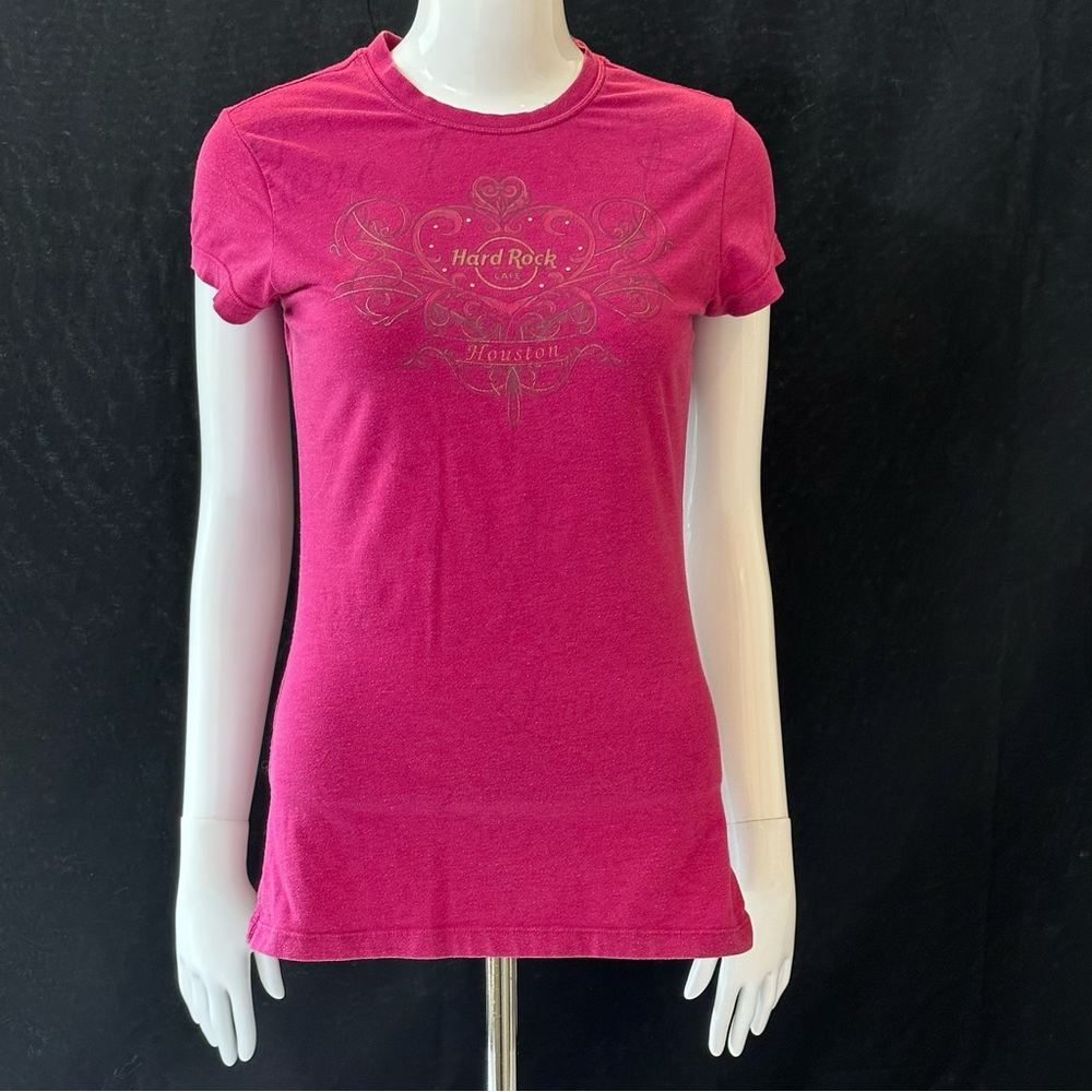 Hard Rock Couture Houston Magenta T-shirt women’s Size S